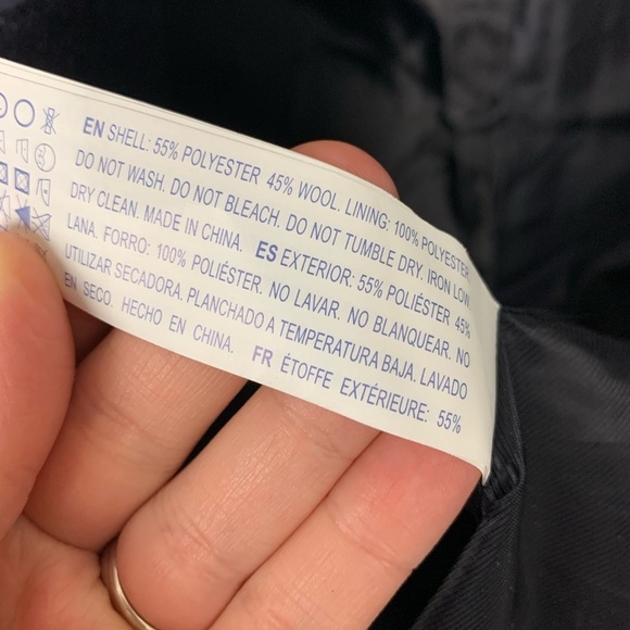 Forever 21 Premium Label Wool Blend Pea Coat Sz M - Picture 6 of 7